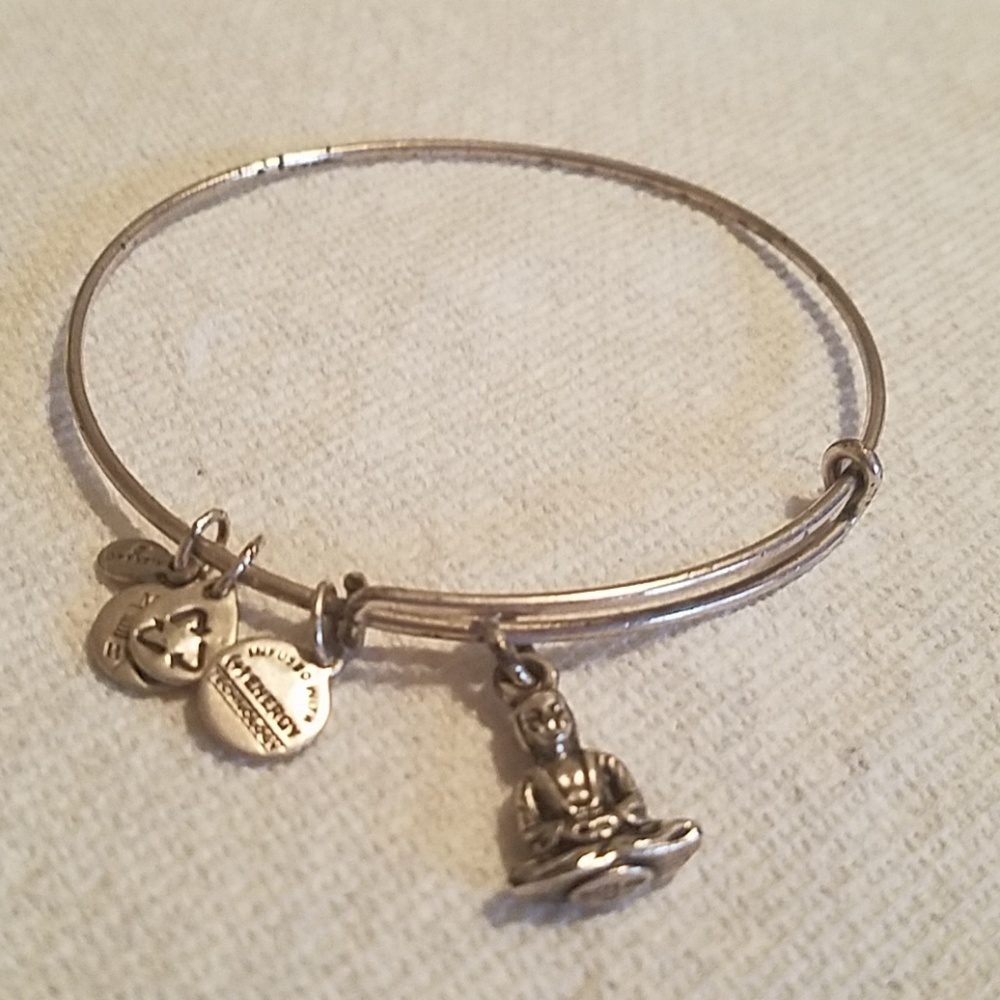 Alex and Ani Silver Buddha Bracelet